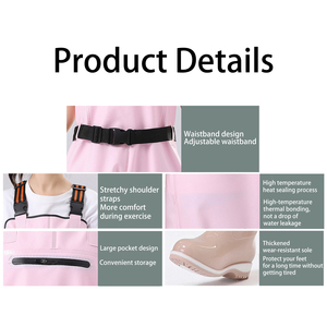 TOPIND Waders de pêche en PVC une pièce durables et puissants pour femme imperméables pour la mer et la pêche en plein air - Product Image 4