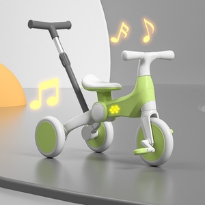 <span class=keywords><strong>Tricycle</strong></span> pliable 4 <span class=keywords><strong>en</strong></span> 1 pour enfants avec musique, lumière LED, roues <span class=keywords><strong>en</strong></span> mousse EVA silencieuses et amortissantes, poussette bébé, <span class=keywords><strong>draisienne</strong></span> - Product Image 6