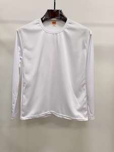 เสื้อยืดแขนยาวผ้าโพลีเอสเตอร์แบบแห้งพอดีตัวเสื้อยืดคอลูกเรือพิมพ์ลายปักเปล่าโลโก้ตามสั่ง - Product Image 6