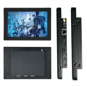 Ip65 Grade All In 1 Computer Embedded And Fanless Touchscreen Industrial Panel Pc With Android Linux System