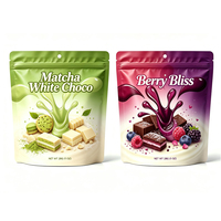 Sachet Doypack Personnalisé Imprimé pour Bouchées de Chocolat, Emballage Alimentaire avec Fermeture Zip, Anti-humidité pour Bonbons, Snacks, Sucre, Chocolat, Gâteaux
