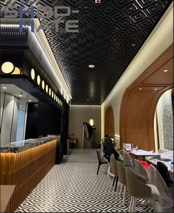 Ekran serisi Mdf ile özelleştirilmiş lüks restoran projesi koltuk takımı proje için bir durak hizmet boyama ile kaplama