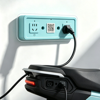 Station de recharge intelligente pour vélos électriques résidentiels, étanche et extérieure, avec housse de protection contre la pluie incluse