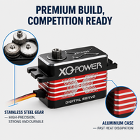 Servomoteur numérique brushless à profil bas 25KG XQ-BLS325 XQ-POWER 0.07s Servomoteur de direction rapide pour voiture RC Vente en gros OEM # Vente Flash #