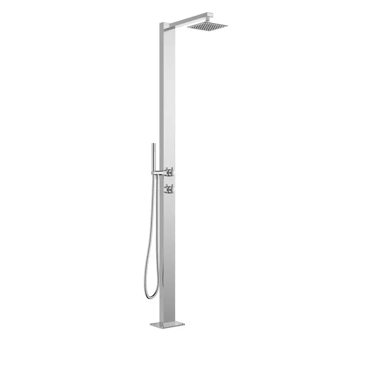 Beach Garden Home Brushed Outdoor Shower set Stainless Steel Stand Big Swimming Pool Outdoor Shower