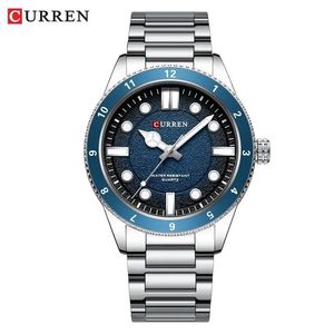 CURREN 8450 Montres à quartz pour hommes, nouveau produit tendance, vente directe d'usine, prêtes à être expédiées, en vente, bracelet en acier inoxydable - Product Image 1
