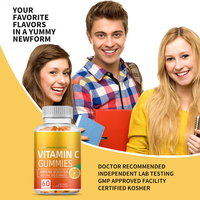 Aeglewell Vitamine C Fudge VC Menergy Gummies Complément Quotidien de Vitamine C pour Adultes et Enfants 60 Pièces