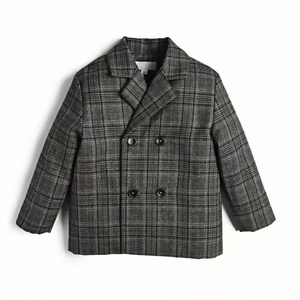 Giacca riscaldata per bambini cappotto Plaid Casual bambino ragazzo Blazer vestiti ragazzo bambino Outwears per bambini giacche invernali 11 anni - Product Image 4