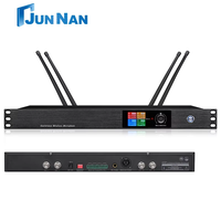 Estudio profesional Micrófono de mano de 4 canales Sistema DE MICRÓFONO INALÁMBRICO UHF para reuniones Actuaciones en el escenario