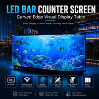 Stand de DJ Visuel Sans Soudure, Façade de Cabine, Table de Scène, Écran LED Portable pour Affichage Vidéo, Cabine de DJ