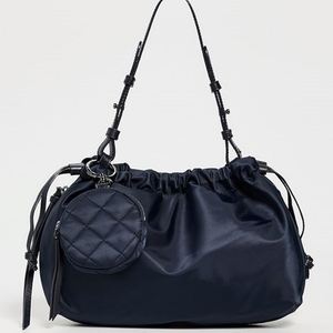 กระเป๋าใส่เหรียญกันน้ำแฟชั่นสไตล์ Preppy ขนาดเล็ก กระเป๋าถือสะพายไหล่เดี่ยวสำหรับผู้หญิง  กระเป๋าเดินทางชายหาดแบบใช้ซ้ำได้ ทำจากไนลอน - Product Image 1