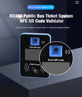 Terminal de paiement POS avec lecteur de carte intelligente pour bus, protocole ISO7816, interface USB RS232 RS485, CPU IC, carte NFC, code-barres 1D 2D