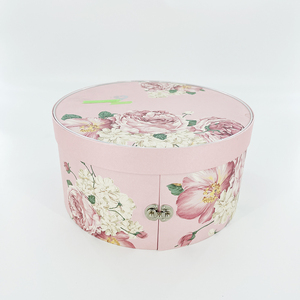 OEM ODM conception personnalisée é<span class=keywords><strong>l</strong></span>égante boîte de papier en carton boîte ronde double Cookie chocolat avec couvercle boîte de cadeau de style chinois - Product Image 1