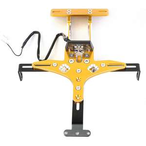 Vente en gros de pièces et accessoires de <span class=keywords><strong>moto</strong></span> <span class=keywords><strong>Plaque</strong></span> <span class=keywords><strong>d</strong></span>'<span class=keywords><strong>immatriculation</strong></span> CNC avec lumière LED Support de <span class=keywords><strong>plaque</strong></span> <span class=keywords><strong>d</strong></span>'<span class=keywords><strong>immatriculation</strong></span> de haute qualité Taille réglable - Product Image 3