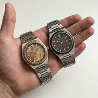 Montre à quartz pour homme avec cadran en bois tendance OEM, acier inoxydable 316L, plusieurs couleurs disponibles, livraison rapide, logo personnalisé, usine