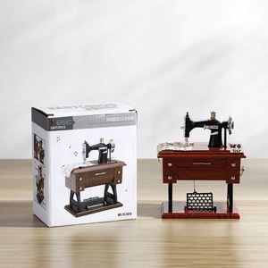 Plastic Square Sewing Machine <b>Music</b> <b>Box</b> | Classical Retro Small Model 1010 Ornament | Creative Gift for Home Decor - Product Image 6
