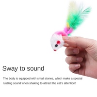 Vente chaude De Luxe En Plastique Souris Chasse Simulation Chat Jouet Coloré En Peluche Interactif Jouet À Mâcher pour Animaux De Compagnie Direct Fabricant
