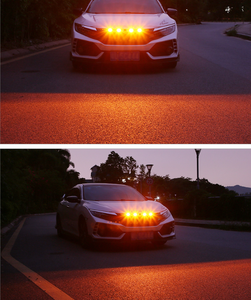 Grille gündüz koşu Amber renk <span class=keywords><strong>Led</strong></span> evrensel araba <span class=keywords><strong>led</strong></span> ön izgara strobe koşu işık - Product Image 4