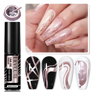 Gel Metálico Plateado para Delineado de Uñas, Pintura, Dibujo, Gel UV LED para Contornos, Gel Metálico para Arte de Uñas, Salón, Manicura DIY - Product Image 5