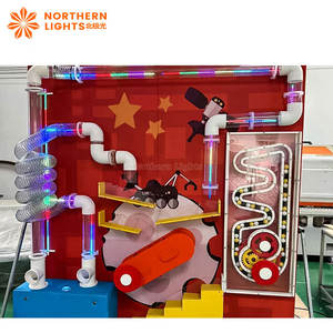 Mesa de Pared de Pelotas para Niños, Equipo de Museo de Ciencias para Niños, Equipo de Juegos Interior, Juguetes de Tubos de PVC de Plástico para Parques <span class=keywords><strong>Infantiles</strong></span> - Product Image 5