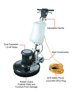 <span class=keywords><strong>MCCLEAN</strong></span>+ FM17 Polisseuse Monodisque 17 pouces à Vitesse Variable, Machine Électrique de Nettoyage de Tapis avec Certification CE, Nouveau Modèle en Plastique - Product Image 4