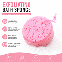 Éponges de bain pour bébé MD – Éponge douce en mousse sensorielle, brosse à poils pour chapeau de berceau – Design ovale simple pour le nettoyage doux du corps, des cheveux et du cuir chevelu