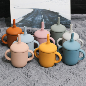 Nouvelle <span class=keywords><strong>tasse</strong></span> à bec en silicone pour bébé, <span class=keywords><strong>tasse</strong></span> à paille pour enfants, <span class=keywords><strong>tasse</strong></span> à eau pour nourrissons, <span class=keywords><strong>tasse</strong></span> <span class=keywords><strong>d</strong></span>'<span class=keywords><strong>apprentissage</strong></span> - Product Image 4