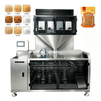 Machine d'emballage automatique de sachets en plastique à fermeture éclair plate Doypack pour fruits secs, bœuf séché, biscuits, sachets préformés