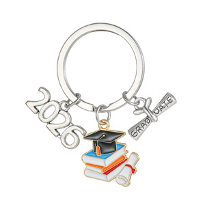 2026 <b>Graduation</b> Keychain Zinc Alloy Pendant Student Gift Classmates Teacher Day <b>Present</b> - Product Image 2