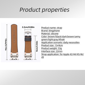 สายนาฬิกาซิลิโคนยอดนิยมพร้อมหัวเข็มขัดโลหะ มีหลายสีและหลายขนาดให้เลือก สำหรับนาฬิกา IWatch - Product Image 6