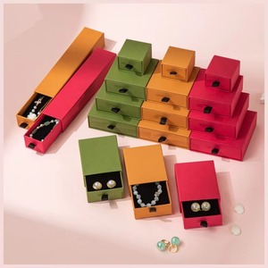In Stock High-End Book Shaped Jewelry Packaging Gift <b>Box</b> with Drawer for Bracelet Earrings Pearl Necklace Ring <b>Storage</b> - Product Image 2