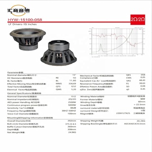 Vente chaude 15 pouces Subwoofer <span class=keywords><strong>de</strong></span> voiture 2500w Rms 4 pouces VC 3 pilote <span class=keywords><strong>de</strong></span> <span class=keywords><strong>basse</strong></span> magnétique pour la vente <span class=keywords><strong>de</strong></span> compétition modèle 15100-058-X - Product Image 4