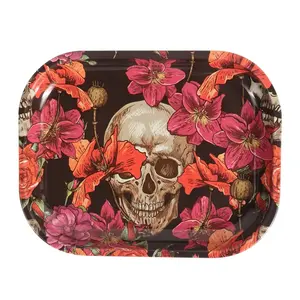 ถาดกลิ้งโลหะแบบปรับแต่งได้ถาดใส่บุหรี่พิมพ์ลายเต็มรูปแบบใหม่อุปกรณ์เสริมสำหรับการสูบบุหรี่สมุนไพร - Product Image 6