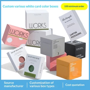 Custom <b>White</b> Cardboard <b>Boxes</b> for Cosmetics Small Batch Double Insert Design - Product Image 3