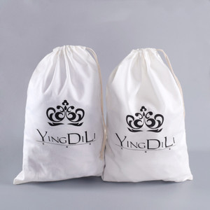 Bolsa de Algodón Reciclado de Lujo 100% para Ropa, con Cordón, Personalizable con Logotipo - Product Image 5