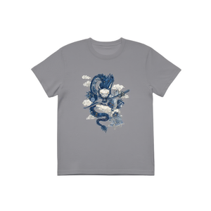 T-Shirt Unisex 210GSM 100% Cotone, Casual, Traspirante, Resistente, con Stampa Drago, Maglietta da Uomo - Product Image 2