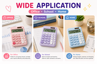 Haute qualité coloré Mini école de calculateur en plastique pour filles papeterie de bureau calculer le prix du produit de coût d'expédition