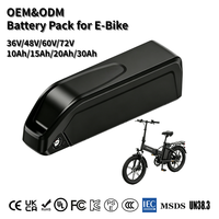 Batterie lithium-ion pour vélo électrique OEM ODM CE 36V 48V 60V 10Ah 12Ah 20Ah 30Ah, pack de batteries avec décharge 2C 3C pour vélo électrique