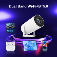 Mini Proyector de Video HY300/HY300 Pro con Pantalla Inteligente Full HD, Sistema de Proyección Inalámbrica Wifi, Proyector de Video LED Portátil para el Hogar