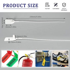 Sello de Seguridad Plástico Desechable para Extintores de Incendios, Etiqueta Numerada Anti-Manipulación para Contenedores de Camiones, Tira de Sellado Especial - Product Image 3