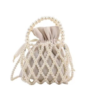 Bolso tejido a mano con perlas, nuevo bolso hueco de moda de verano, bolso único, bolso cruzado, bolso de mujer, accesorio. - Product Image 5