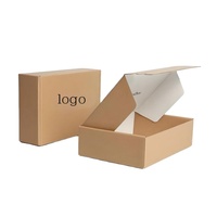 Caja de Envío Personalizada Ecológica e Impermeable con Estampado en Relieve Dorado, Caja de Cartón para Calcetines y Pieles, Tamaño y Logotipo Personalizables