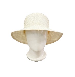Nouveau style d'été Chapeau canotier à calotte plate en paille de blé naturelle, couleur naturelle, vente en gros - Product Image 2