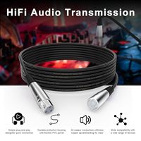 Câble audio symétrique XLR câble haut-parleur XLR 3 broches mâle à femelle câble audio micro Anti blindage pour Microphones Consoles de mixage