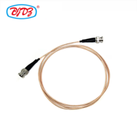 Cable SDI Delgado de 75 Ohmios de Fábrica, Ensamblaje de Cable de Conexión RF RG179 Recto con Conector BNC Macho a Conector BNC Macho para Video UHD 4K