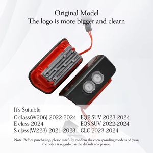 Luz de bienvenida láser LED de 12V de modo <span class=keywords><strong>dual</strong></span> para Mercedes Benz Clase S, luces de proyector, accesorio automático, logotipo de puerta, emblemas, lámpara de bienvenida - Product Image 6