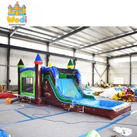 Toboggan aquatique gonflable pour piscine, qualité commerciale, PVC robuste, respectueux de l'environnement, taille personnalisée, garantie de 3 ans, pour location de fêtes pour enfants