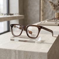 Montures de lunettes carrées unisexes, montures optiques à bordure complète, montures en acétate, montures de lunettes pour un usage quotidien