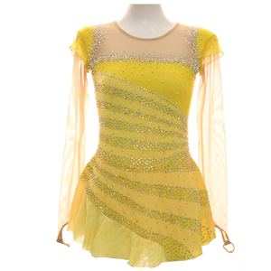 Robe de <span class=keywords><strong>justaucorps</strong></span> pour filles, patinage artistique, gymnastique, roller, <span class=keywords><strong>danse</strong></span>, ballet, costume de <span class=keywords><strong>danse</strong></span> pour compétition de patinage artistique, strass - Product Image 3