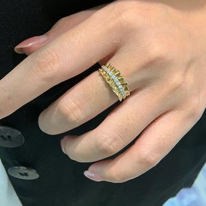 อาซูโอ 18K วินเทจแหวนทองคำแท้เพชรธรรมชาติ 0.30 กะรัตหรูหราสวมใส่ทุกวันเครื่องประดับของขวัญสำหรับผู้หญิงวันเกิดปาร์ตี้ - Product Image 6